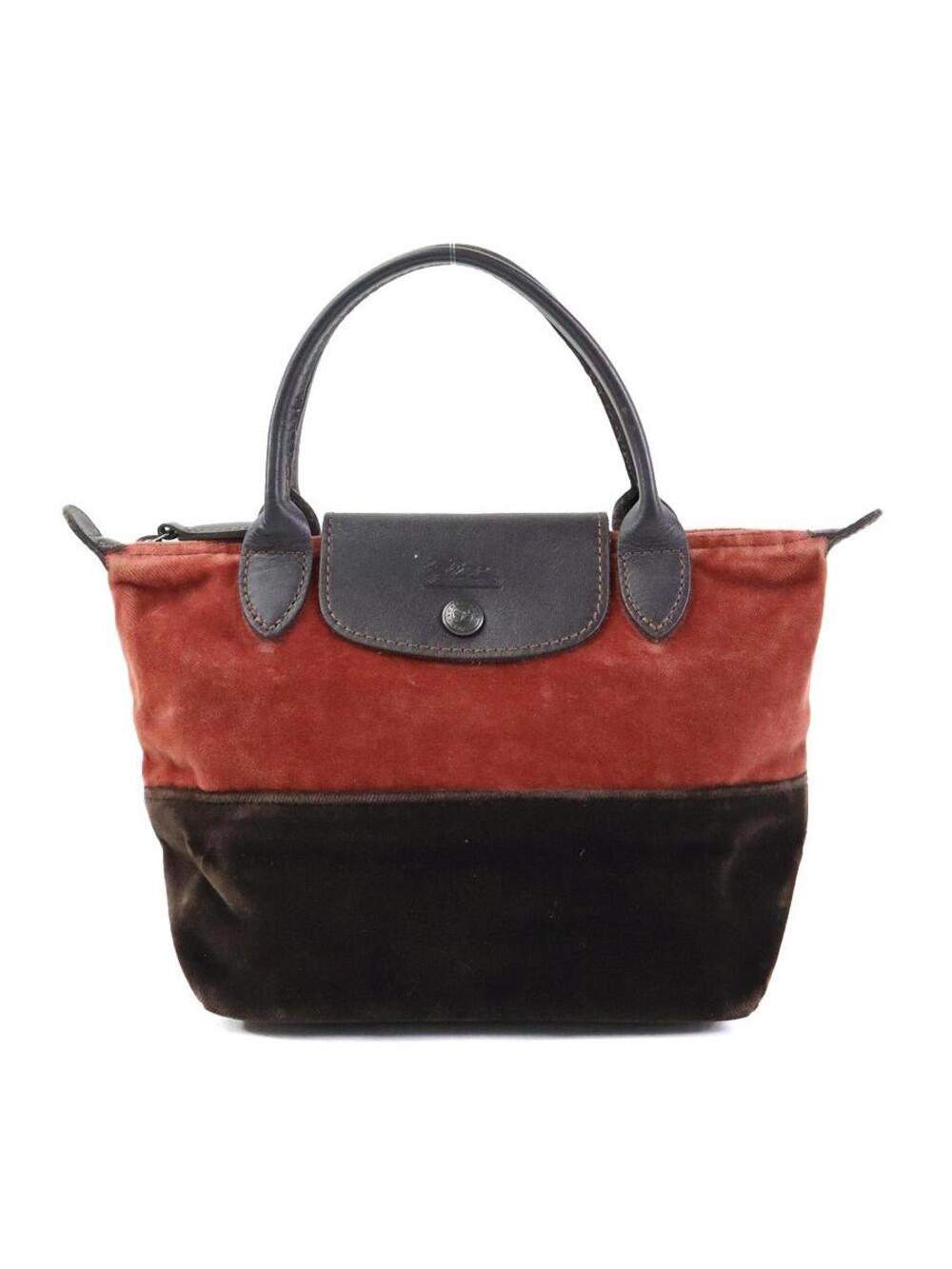 Auth Longchamp Handbag Brown #345423L10B